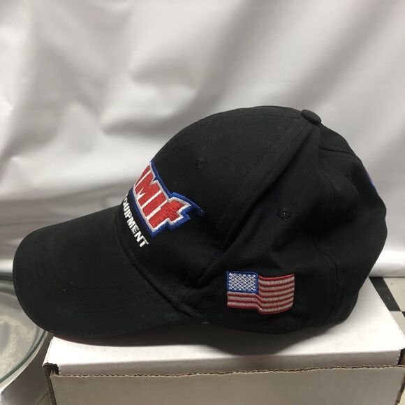 Summit Racing Equipment Hat Black Embroidered Logo Racing Cap American Flag - Picture 5 of 10